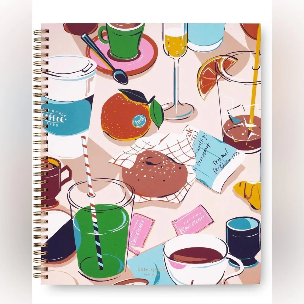 New Kate Spade Large Spiral Notebook 